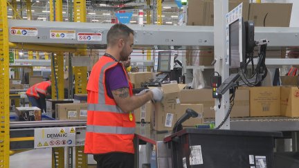 Una planta de Amazon en Aragón.