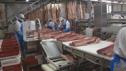 La empresa cárnica Fribín, situada en Binéfar (Huesca)