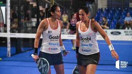 Las hermanas Sánchez Alayeto durante un encuentro.