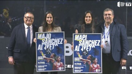 Imagen del homenaje que han recibido este sábado.