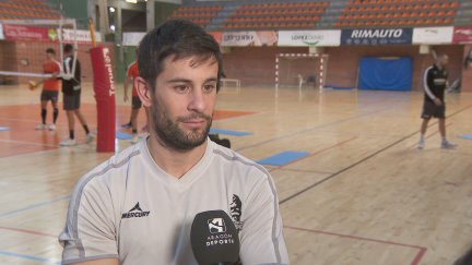 Aharón Gámiz, durante su charla con Aragón Deporte este lunes.