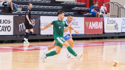 Pablo Ibarra, en un partido con el CD Leganés ante el Sala 10 en el Siglo XXI.
