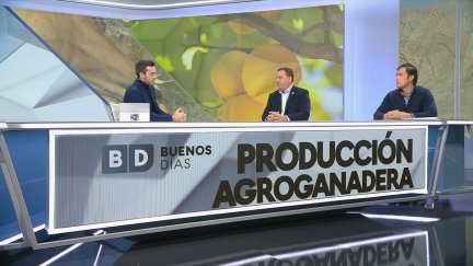 El secretario general de UAGA, José María Alcubierre, y el secretario general de ASAJA, Ramón Solanilla, este miércoles en el programa Buenos Días Aragón.
