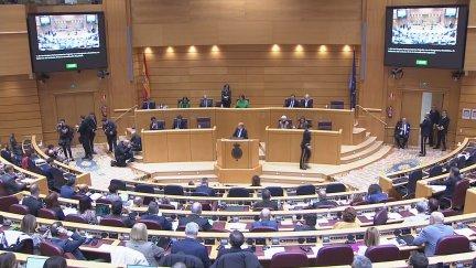 El Pleno del Congreso, reunido en el Senado, este martes.