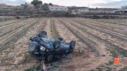 Estado en el que ha quedado el vehículo siniestrado. / 112 Aragón