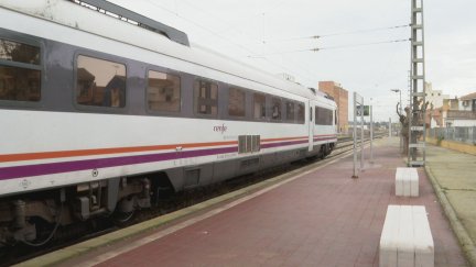Estación de tren de Binefar (Huesca).