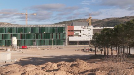 Obras de construcción del nuevo Hospital de Teruel