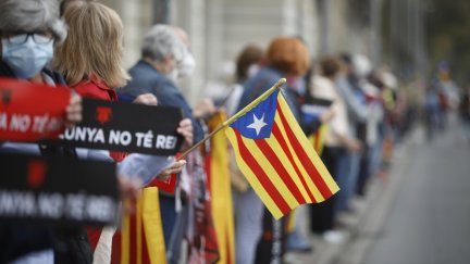 Protesta independentista en Cataluña. / Archivo