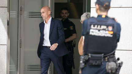 Luis Rubiales saliendo de declarar de la Audiencia Nacional el 15 de septiembre de 2023. / Europa Press