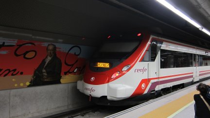Estación de cercanías de Goya, Zaragoza./ Europa Press
