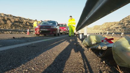 Siniestralidad en las carreteras aragonesas.