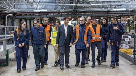 Trabajadores del bloque logístico de Mercadona. / Europa Press