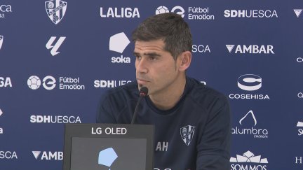 Antonio Hidalgo, durante la rueda de prensa. Foto: Aragón Deporte