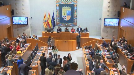 Pleno de las Cortes de Aragón.