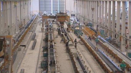 Interior de las instalaciones de Pretersa Prenavisa en La Puebla de Híjar.