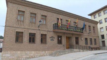 La fachada de los juzgados de Daroca tras la reforma.