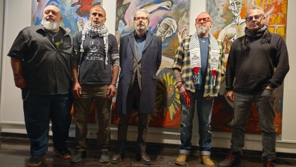 Inauguración de la exposición 'Artistas por Palestina'. / Europa Press