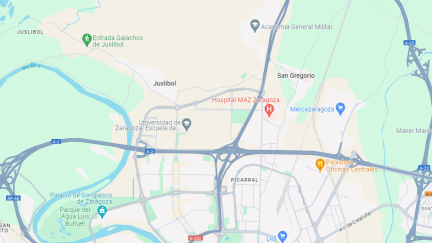 El accidente se ha producido sobre las 15:10 horas. / Google Maps