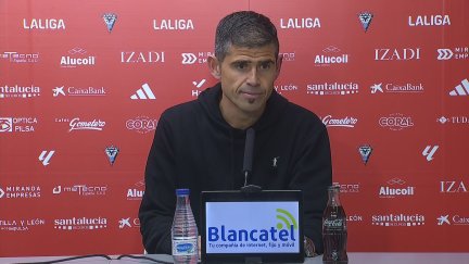Antonio Hidalgo, durante su comparecencia en Anduva.