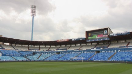 Estadio de la Romareda de Zaragoza.
