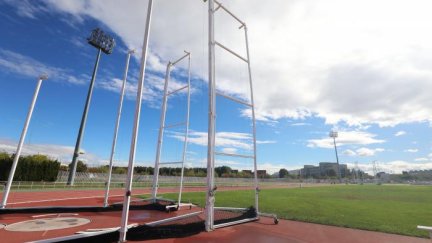 Las pistas de atletismo del CAD en Zaragoza