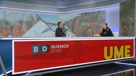 El comandante de la UME, Luis Martínez, este lunes en el programa Buenos Días.