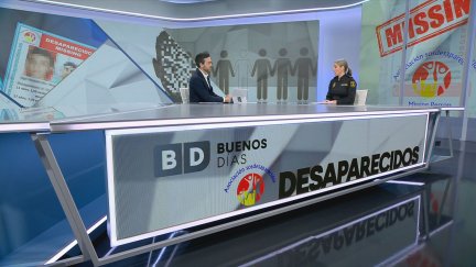 La portavoz de la Policía Naiconal Rocío Gracia en el plató de Buenos Días de Aragón TV.
