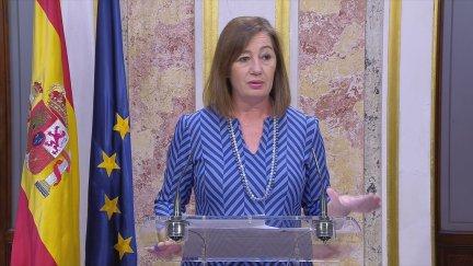 La presidenta del Congreso, Francina Armengol, este martes.