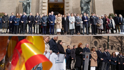Concentraciones de memoria en el Ayuntamiento de Zaragoza y San Juan de los Panetes.