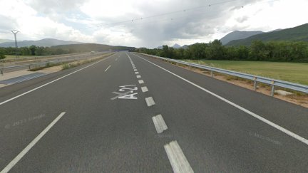 Autovía A-21 en la zona del siniestro. / Google Maps