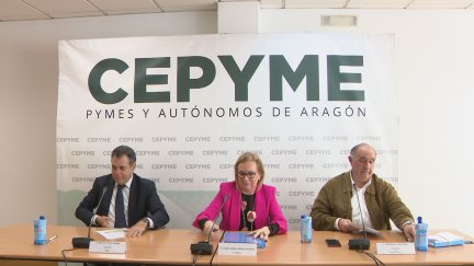 Rueda de prensa de CEPYME Aragón.
