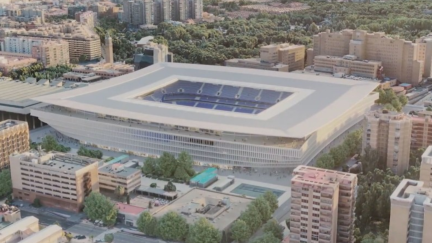 Recreación del nuevo estadio de La Romareda.
