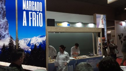Una de las actividades de la DOP Jamón de Teruel en Alimentaria.