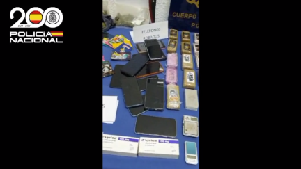 Además, de la droga, se han hallado numerosos móviles robados. / Policía Nacional