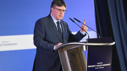 El expresidente de la Generalitat y eurodiputado de Junts, Carles Puigdemont. / Europa Press