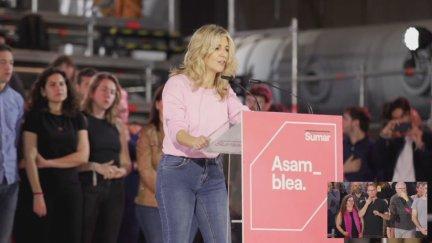 Yolanda Díaz en la Asamblea Fundacional de Sumar.