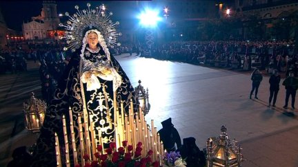 Procesión del Encuentro en Zaragoza.