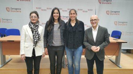 Una imagen de la presentación del torneo homenaje a la hermanas Sánchez Alayeto.