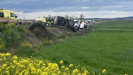 El accidente se ha producido en el kilómetro 29 de la carretera A-124.