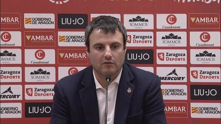 Carlos Cantero, en la rueda de prensa. Foto: Aragón Deporte