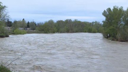 Río Gállego en Peñaflor.