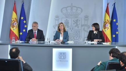 Rueda de prensa del pasado Consejo de Ministros del 2 de abril. / Europa Press