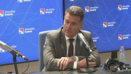 Manuel Bellido durante la entrevista en Buenos Días de Aragón Radio.