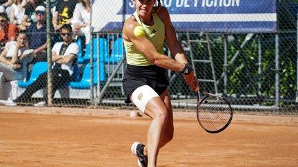 Irene Burillo, durante la semifinal ante Bouzas