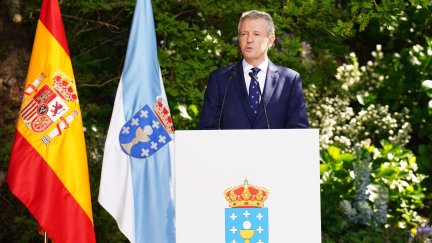 El presidente de la Xunta de Galicia, Alfonso Rueda, en su toma de posesión. / Europa Press