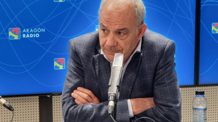Miguel Marzo, presidente de CEOE Aragón, este jueves en Aragón Radio.