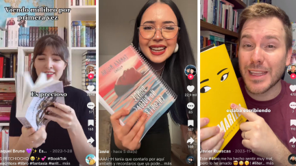 Raquel Brune (@raquelbrune_), Tamara Molina (@xtawie) y Javier Ruescas (@javierruescas) en vídeos de Tik Tok.