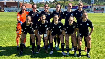 El Zaragoza CFF, tras su victoria en Pontevedra