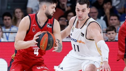 Santi Yusta, en el partido de la primera vuelta.