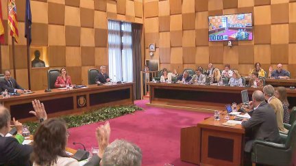 Sesión plenaria en el Ayuntamiento de Zaragoza.